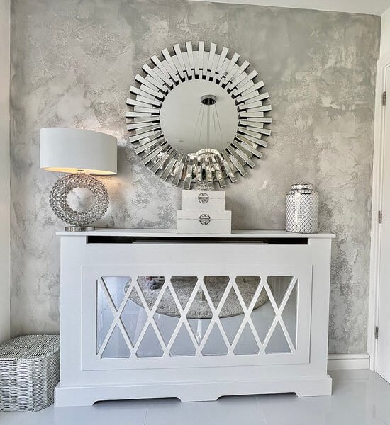 The Bailey Mirrored Radiator Cover
