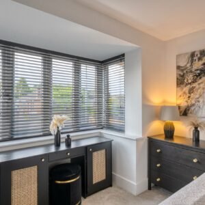 Dressing Table with Rattan Doors