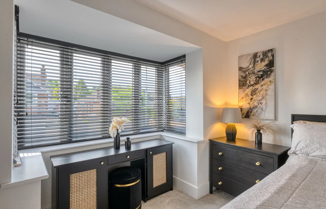 Dressing Table with Rattan Doors