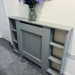 Radiator Cover Grill Design with side shelves