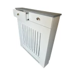 Radiator Cover with Vertical Slats & Drawers