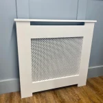 Diamond Grill Radiator Cover – White