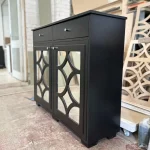 Custom TV cabinet/sideboard with drawers – Black