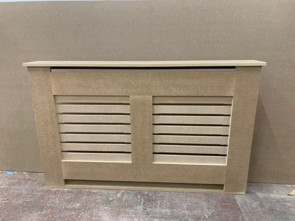 Unpainted Horizontal Slat DIY Radiator Cover