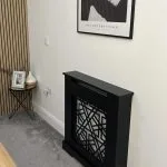 Abstract Grill Radiator Cover – Black