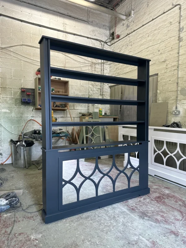Florence Mirrored Radiator Cover with Bookshelf - Custom Furniture