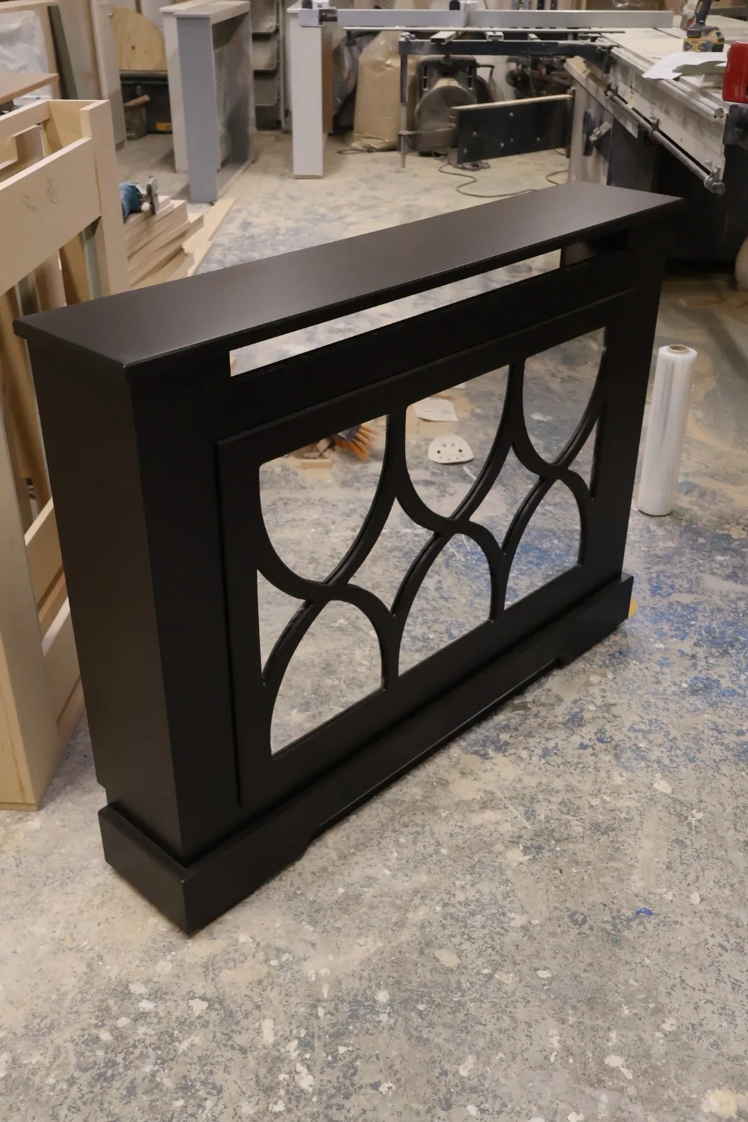 The Florence Black Mirrored Radiator Cover
