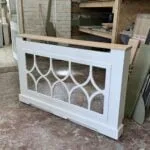 Mirrored Radiator Cover, The Florence, Solid oak top