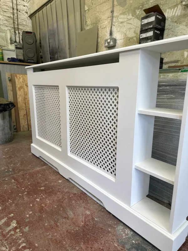 White Regency Grill Cover with Side Storage