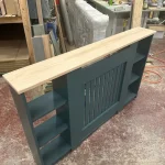 Vertical Slat Radiator Cover with side shelves