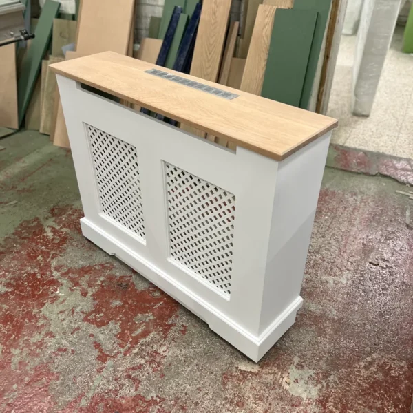 Regency Grill Radiator Cover with an Air Vent and a Solid Oak Top