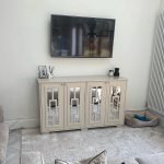 Mirrored sideboard / TV cabinet (image, joas white)