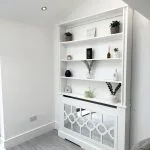 The Poppy bookshelf radiator cover – White