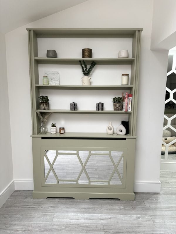 Radiator Cover Bookshelf - The Grace | French Gray