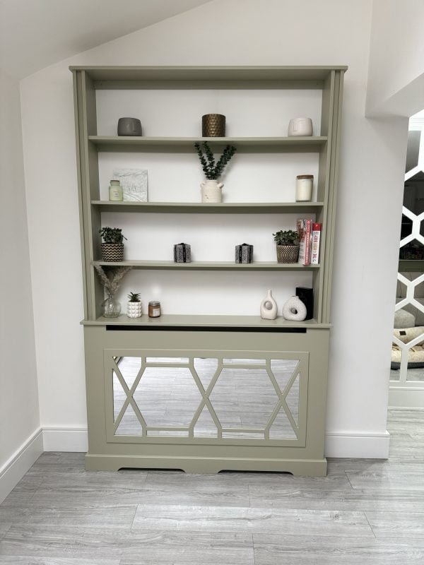 Radiator Cover Bookshelf - The Grace | French Gray
