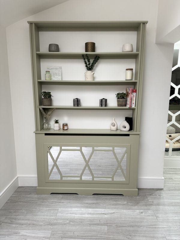 Radiator Cover Bookshelf - The Grace | French Gray