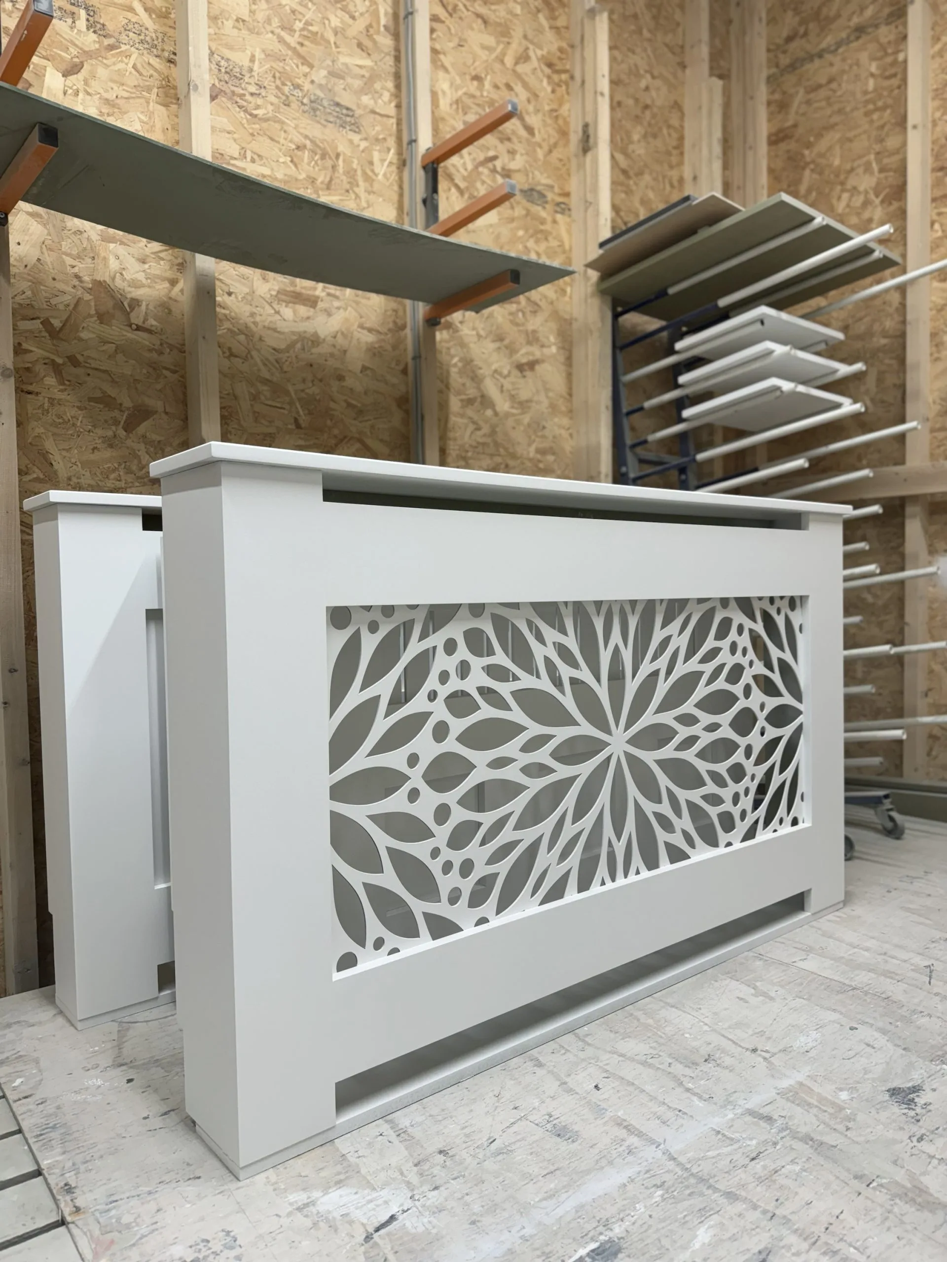 Bespoke Radiator Cover with Unique Custom Grill