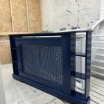Hague Blue Grill Radiator Cover with side shelves