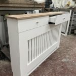 Vertical Slat Cover with Drawers & Solid Oak Top