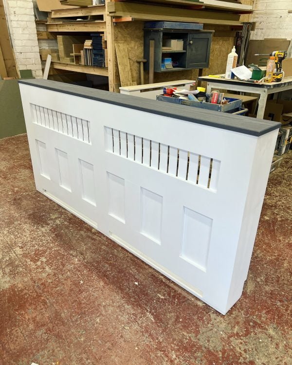 Grey Wash Oak Panelled Radiator Cover