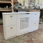 Radiator Cover with Shoe Storage