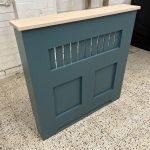 Panel Fretwork Radiator Cover with a Solid Oak Top – Inchrya Blue