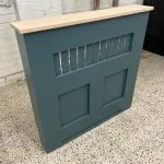 Panel Fretwork Radiator Cover with a Solid Oak Top – Inchrya Blue
