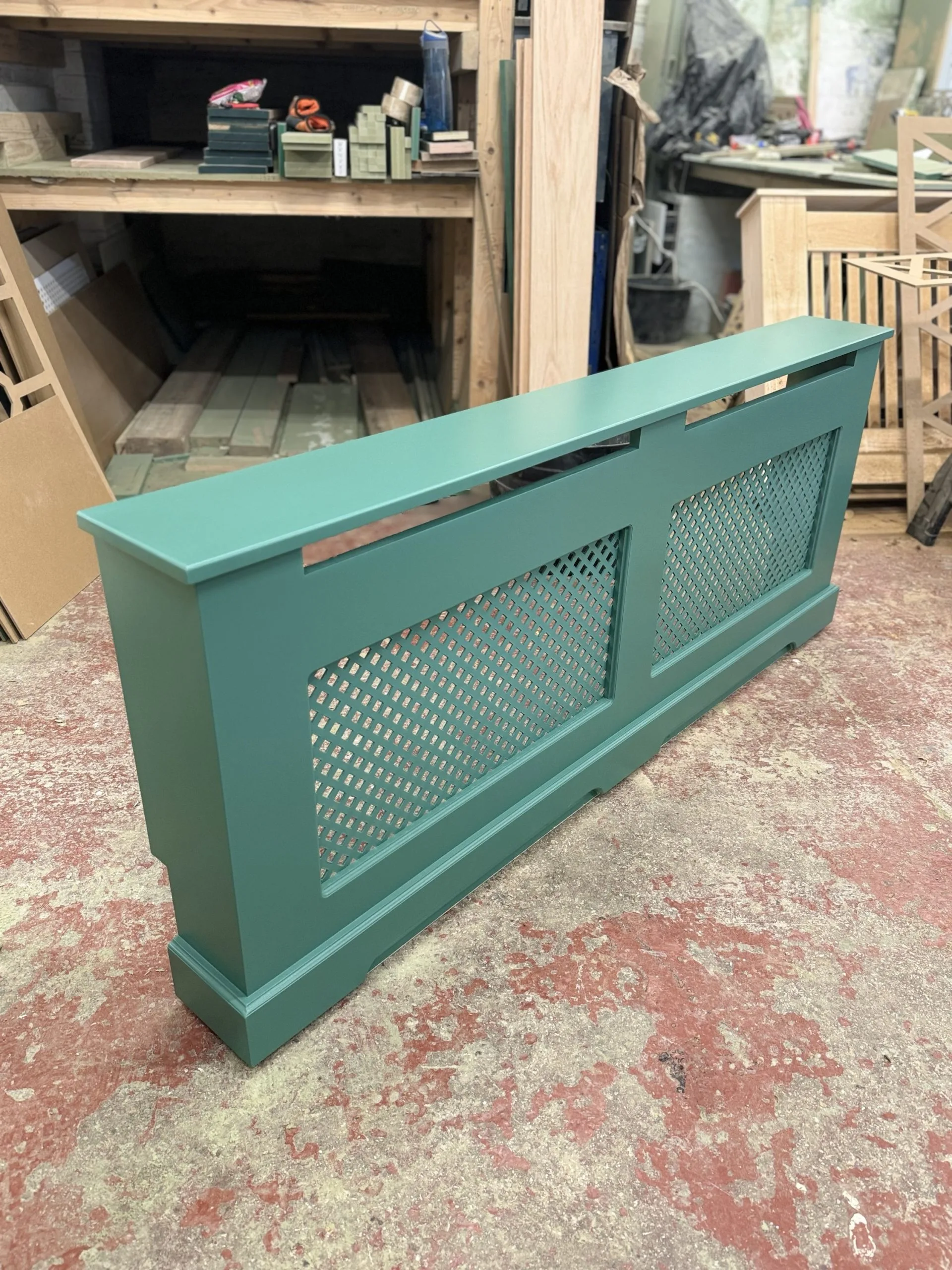 Regency Grill Radiator Cover, Verdigris Green