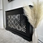 Abstract Mirrored Radiator Cover