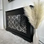 Abstract Mirrored Radiator Cover