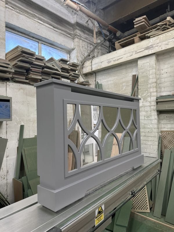 Elegant Grey Florence Mirrored Radiator Cover