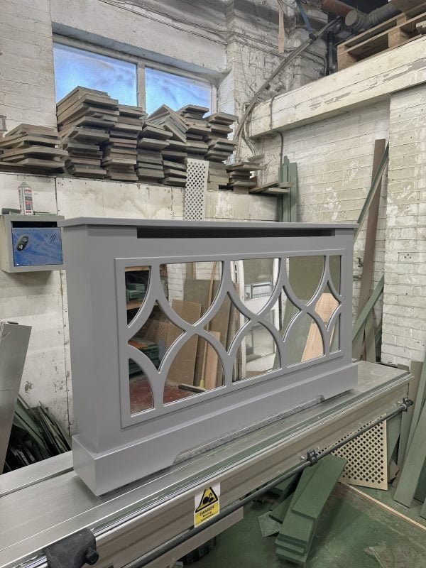 Elegant Grey Florence Mirrored Radiator Cover