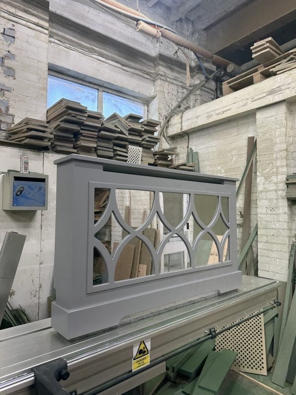 Elegant Grey Florence Mirrored Radiator Cover