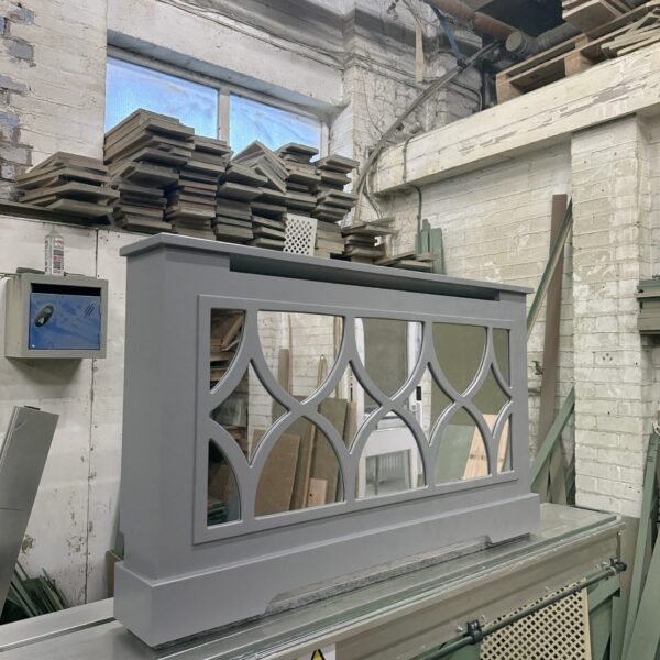 Elegant Grey Florence Mirrored Radiator Cover