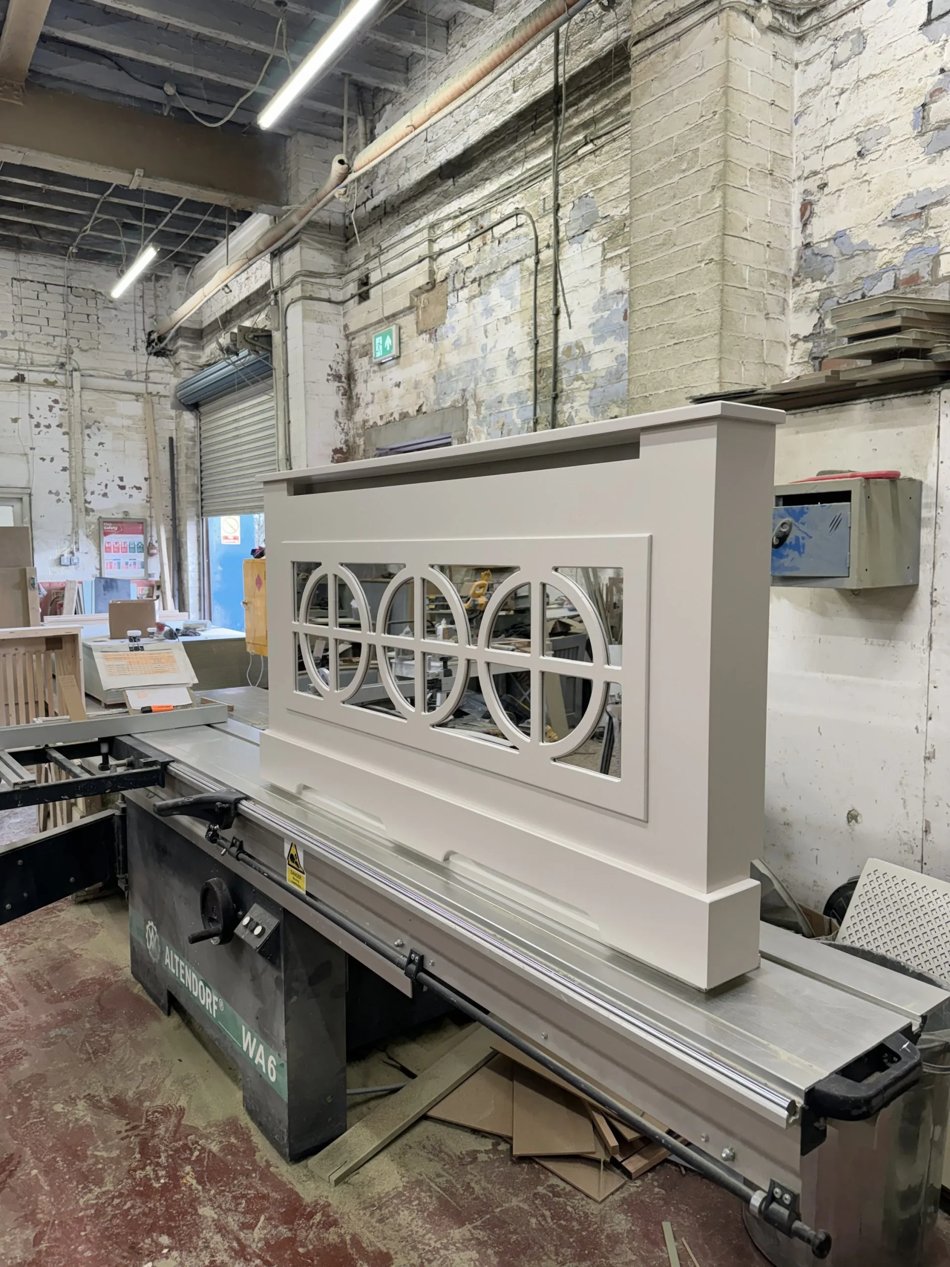 Circular and Cross Fretwork Mirrored Radiator Cover