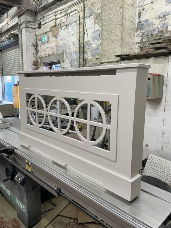 Circular and Cross Fretwork Mirrored Radiator Cover