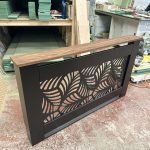 Rainforest Radiator Cover with Walnut Finish Oak Top