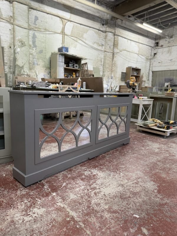 Elegant Grey Florence Mirrored Radiator Cover