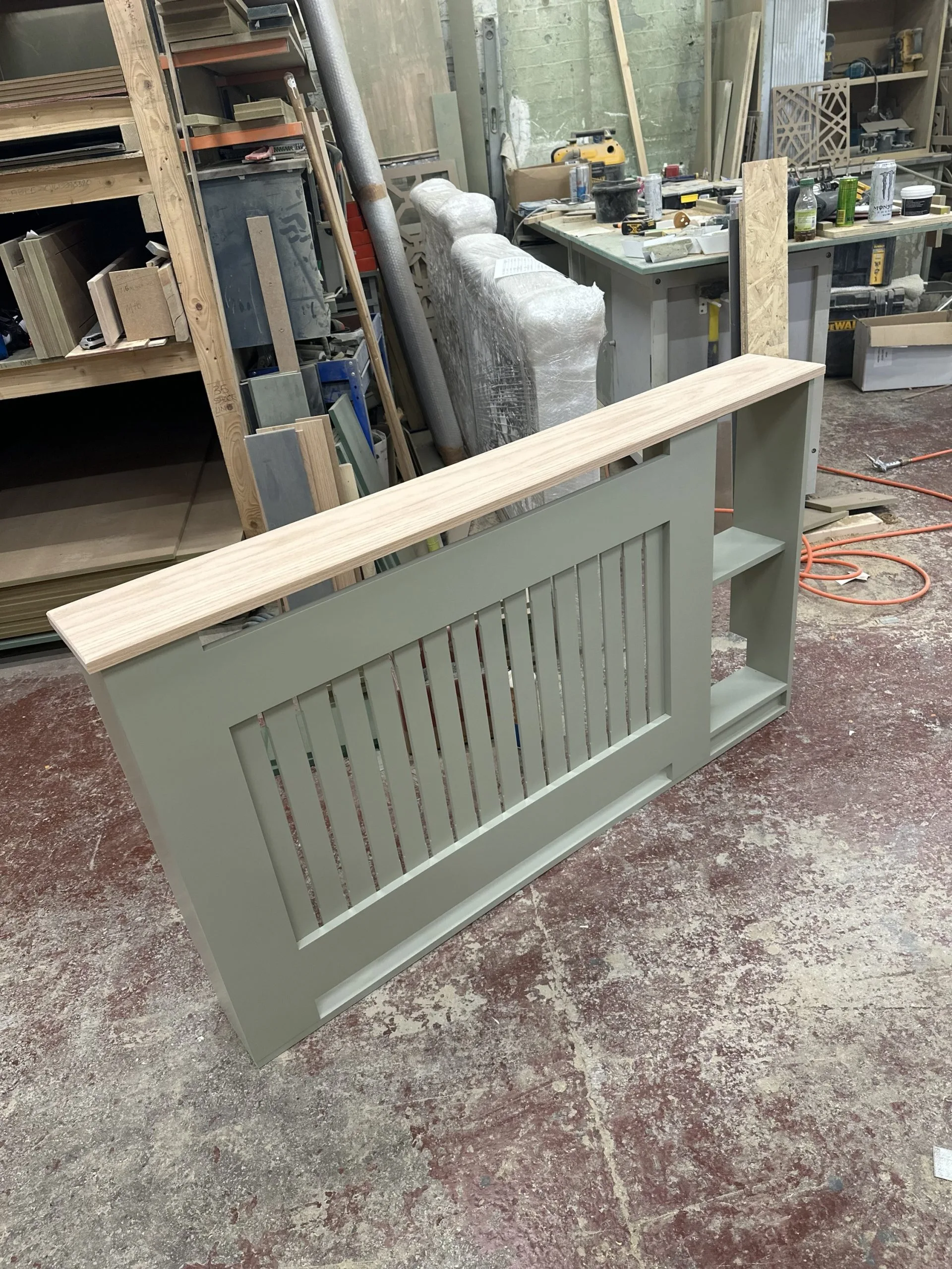 Radiator Cover with Solid Oak Top