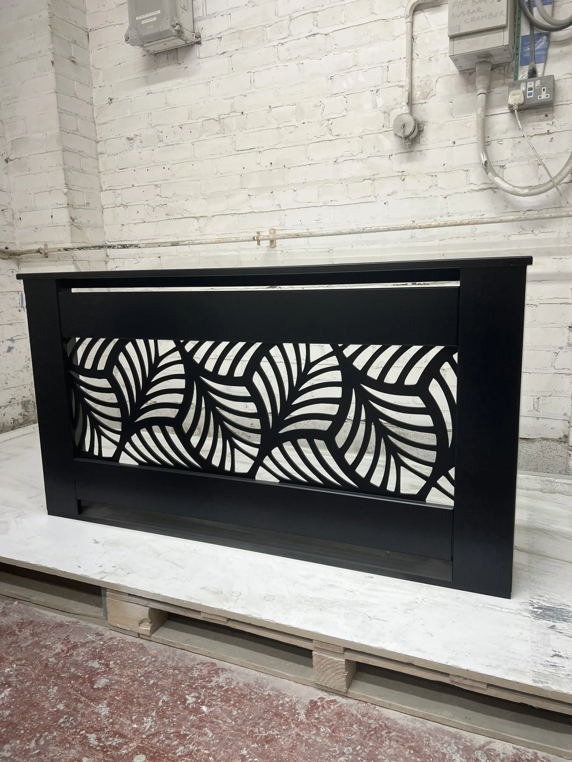 Radiator Cover with Rainforest Grill - Custom Made