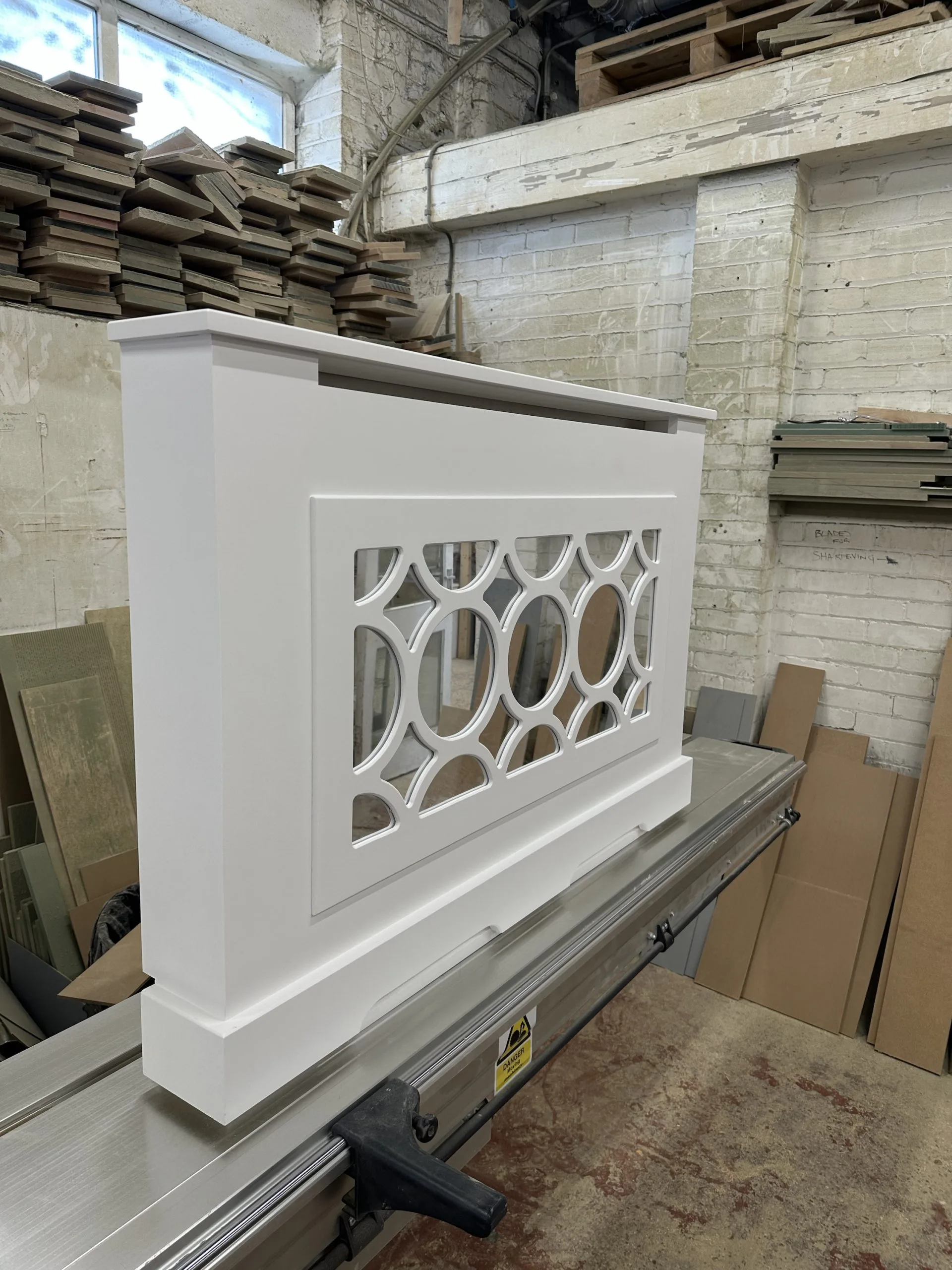 Mirrored Radiator Cover - Circular Fretwork