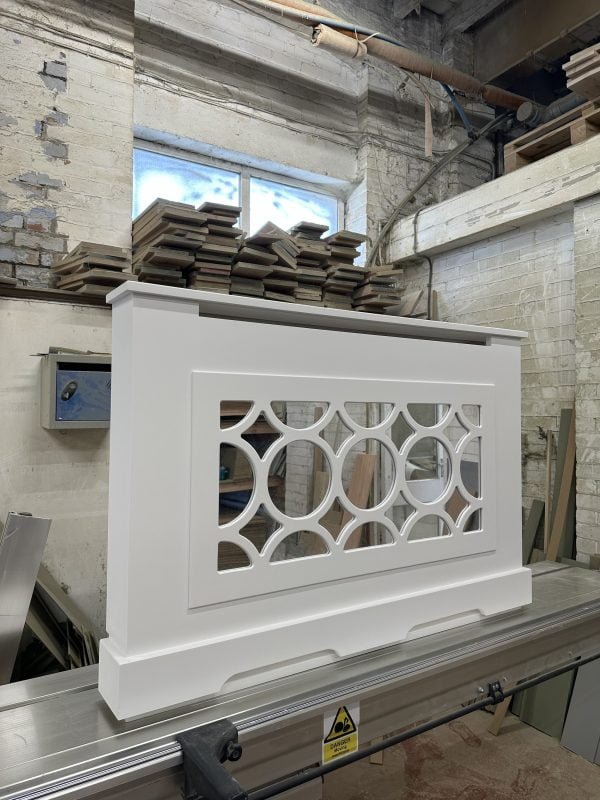 Mirrored Radiator Cover - Circular Fretwork