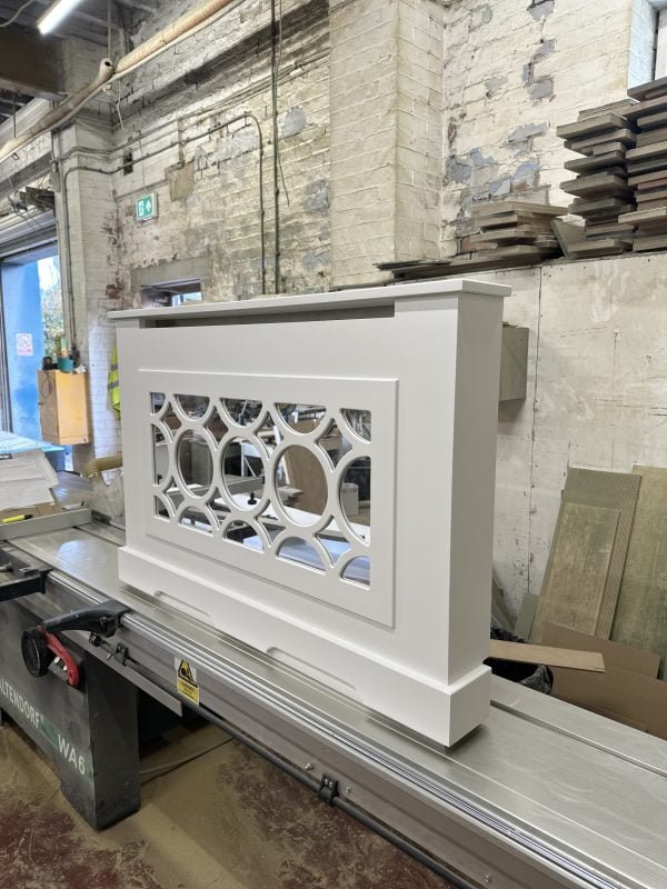 Mirrored Radiator Cover - Circular Fretwork