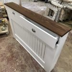 Solid Oak Top Radiator Cover with drawers