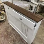 Solid Oak Top Radiator Cover with drawers