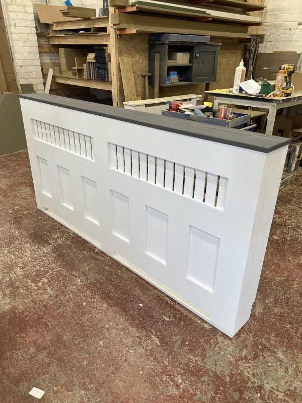 Grey Wash Oak Panelled Radiator Cover