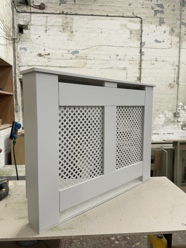 Diamond Grill Radiator Cover - Grey