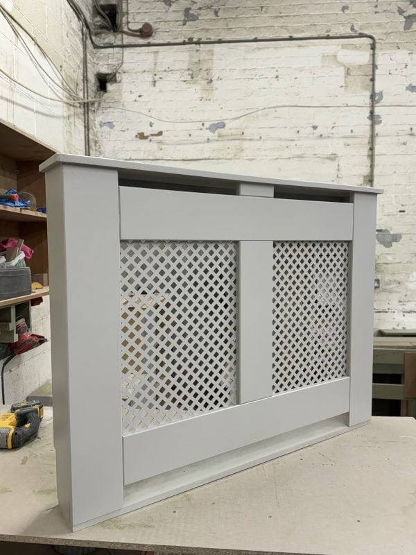 Diamond Grill Radiator Cover - Grey