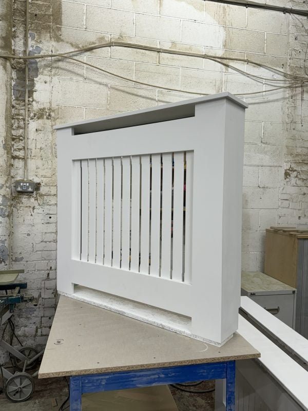 White Vertical Slat Radiator 95x105x13