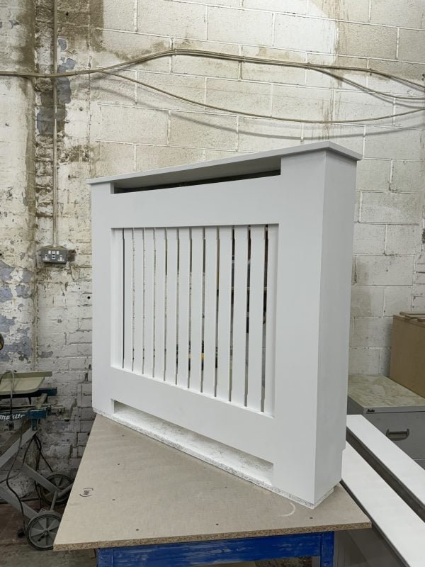 White Vertical Slat Radiator 95x105x13
